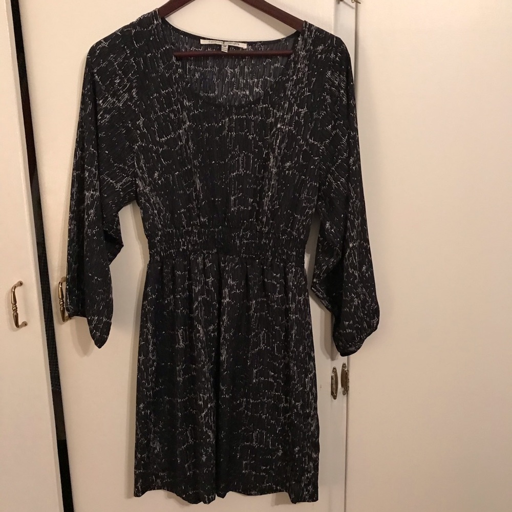 Black A-line dress